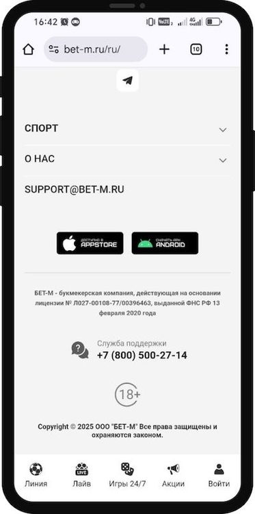 Пролистайте в самый низ главной страницы и нажмите на иконку Андроид.